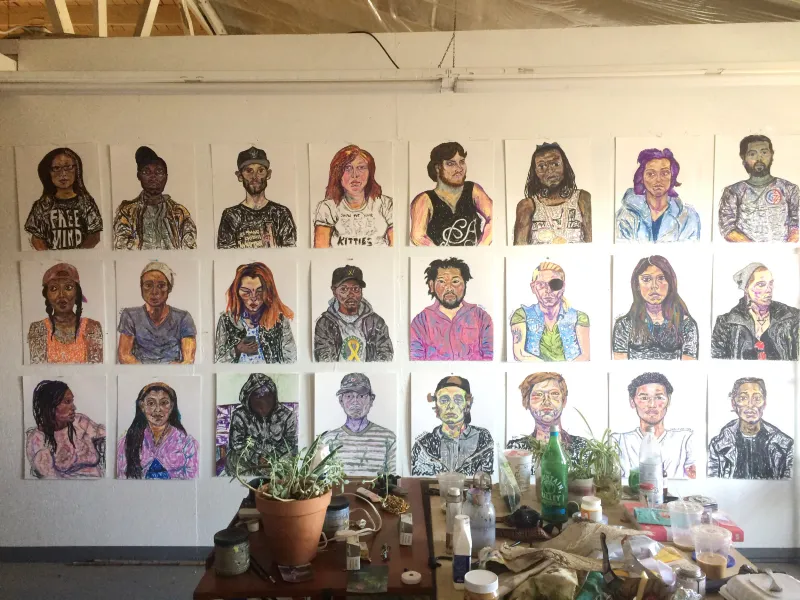 Studio view excerpt of My Friend's Place Portraits (Copy)